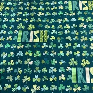 Green Shamrock Irish Fabric 2 yards of The Alexander Henry Fabrics Collections